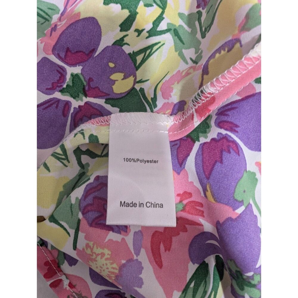 Women's Flowy Midi Floral Printed Skirt -Allegra K- Size S - Picture 9 of 9